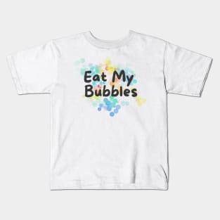 eat my bubbles, swim fast, swimmer joke Kids T-Shirt